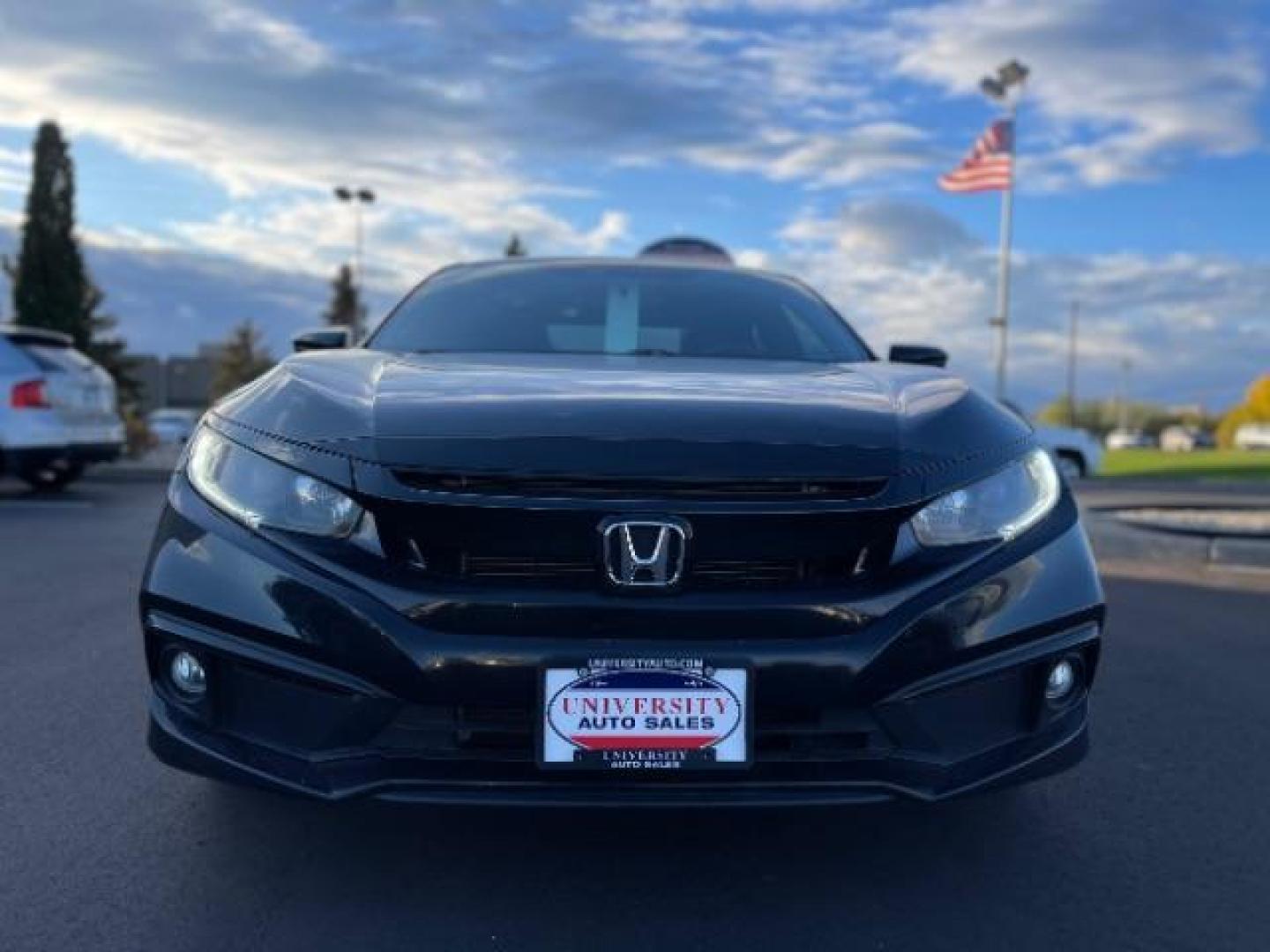 2019 Crystal Black Pearl Honda Civic Sport CVT (19XFC2F83KE) with an 2.0L L4 DOHC 16V engine, Continuously Variable Transmission transmission, located at 3301 W Hwy 13, Burnsville, MN, 55337, (952) 460-3200, 44.775333, -93.320808 - Photo#0