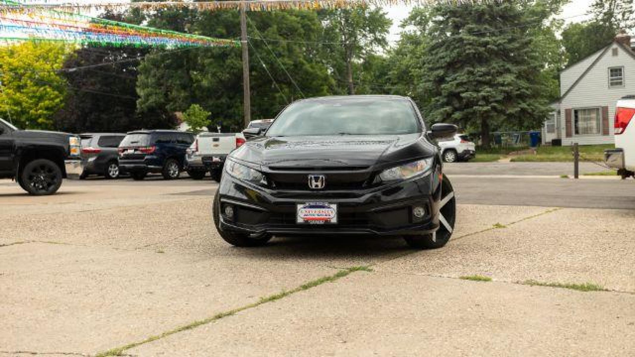 2019 Crystal Black Pearl Honda Civic Sport CVT (19XFC2F83KE) with an 2.0L L4 DOHC 16V engine, Continuously Variable Transmission transmission, located at 745 S Robert St, St. Paul, MN, 55107, (651) 222-2991, 44.923389, -93.081215 - Photo #1