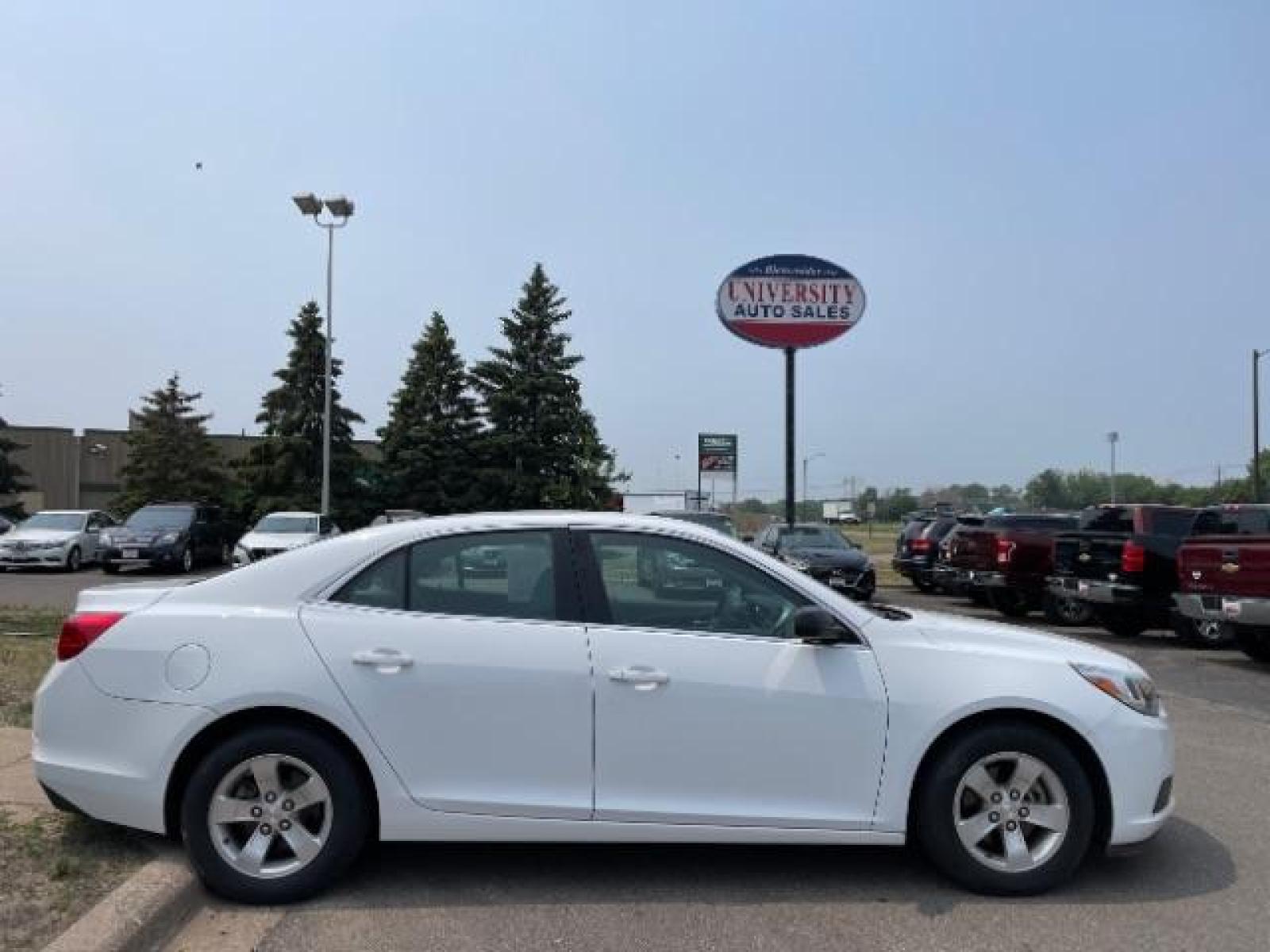 2015 ICY WHITE Chevrolet Malibu LS Fleet (1G11A5SL3FF) with an 2.5L L4 DOHC 16V engine, 6-Speed Automatic transmission, located at 745 S Robert St, St. Paul, MN, 55107, (651) 222-2991, 44.923389, -93.081215 - Photo #5