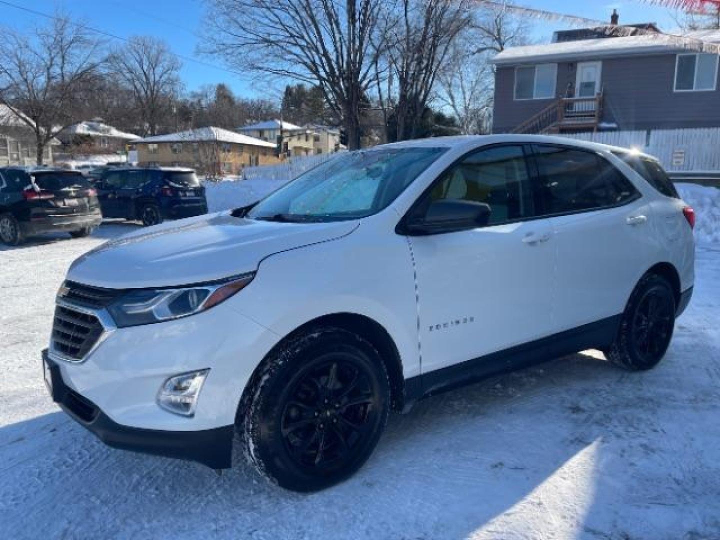 2019 Summit White Chevrolet Equinox LS 1.5 AWD (2GNAXSEVXK6) with an 1.5L L4 DIR DOHC 16V engine, 6-Speed Automatic transmission, located at 745 S Robert St, St. Paul, MN, 55107, (651) 222-2991, 44.923389, -93.081215 - Photo#1