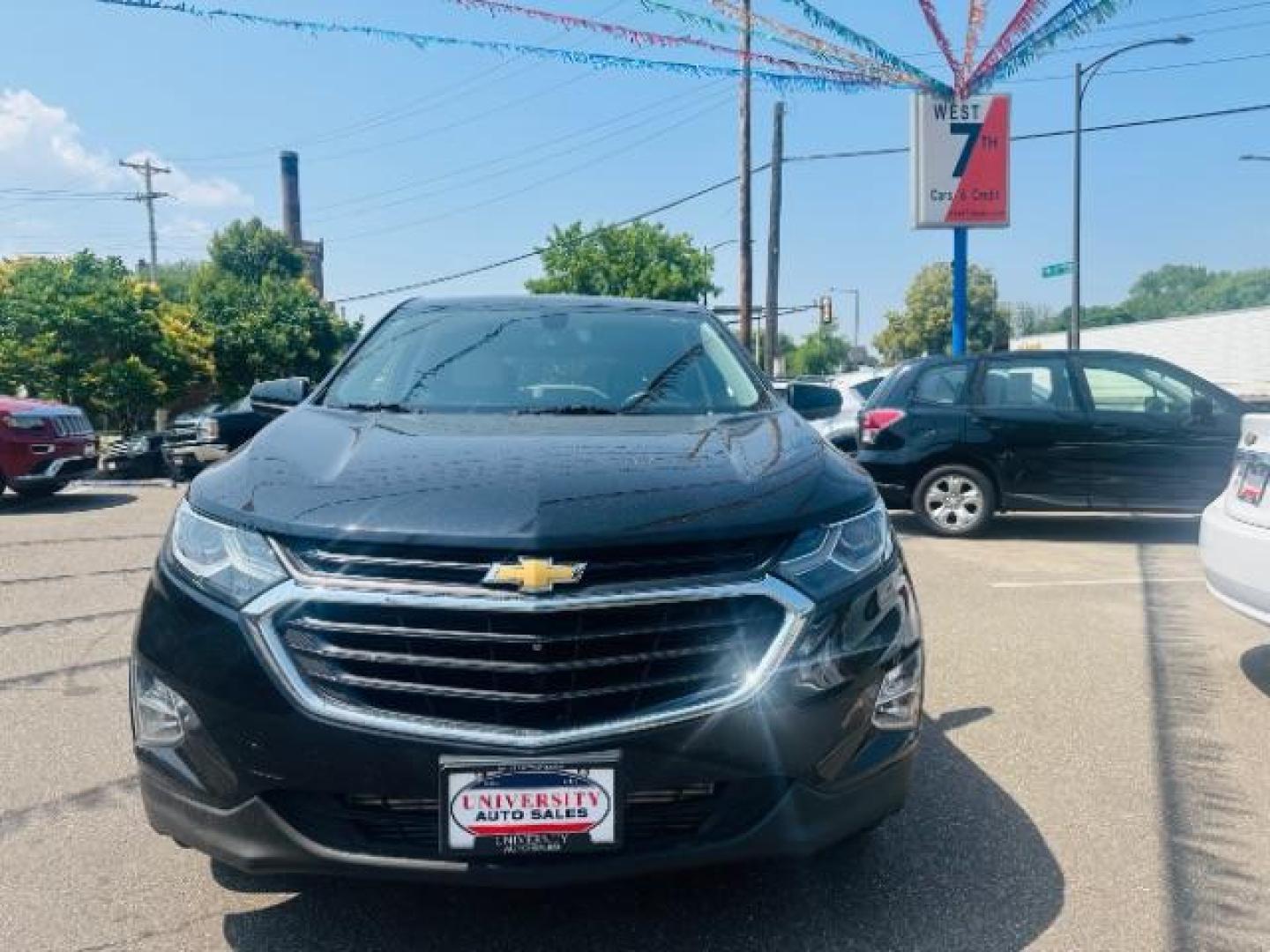 2019 Mosaic Black Metallic Chevrolet Equinox LT AWD (2GNAXUEVXK6) with an 1.5L L4 DOHC 16V TURBO engine, 6-Speed Automatic transmission, located at 745 S Robert St, St. Paul, MN, 55107, (651) 222-2991, 44.923389, -93.081215 - Photo#0