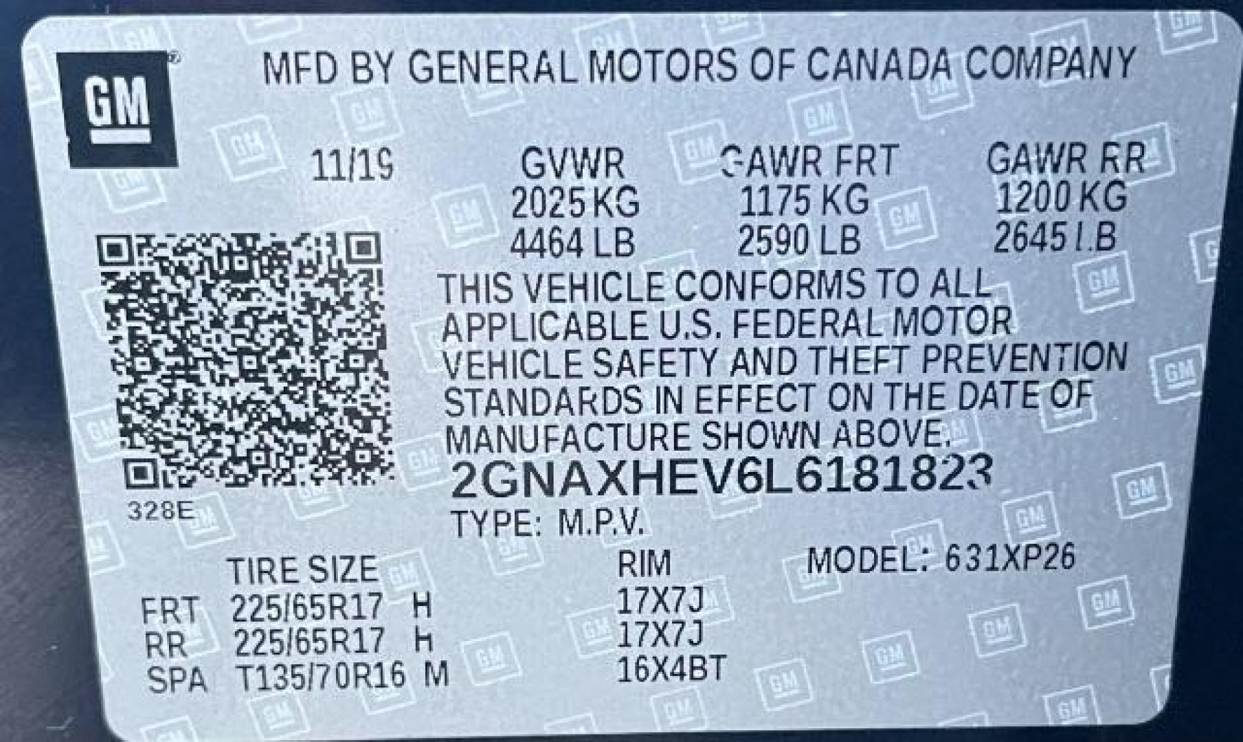 2020 BLUE Chevrolet Equinox LS 2WD (2GNAXHEV6L6) with an 1.5L L4 DIR DOHC 16V engine, 6-Speed Automatic transmission, located at 745 S Robert St, St. Paul, MN, 55107, (651) 222-2991, 44.923389, -93.081215 - Photo#25