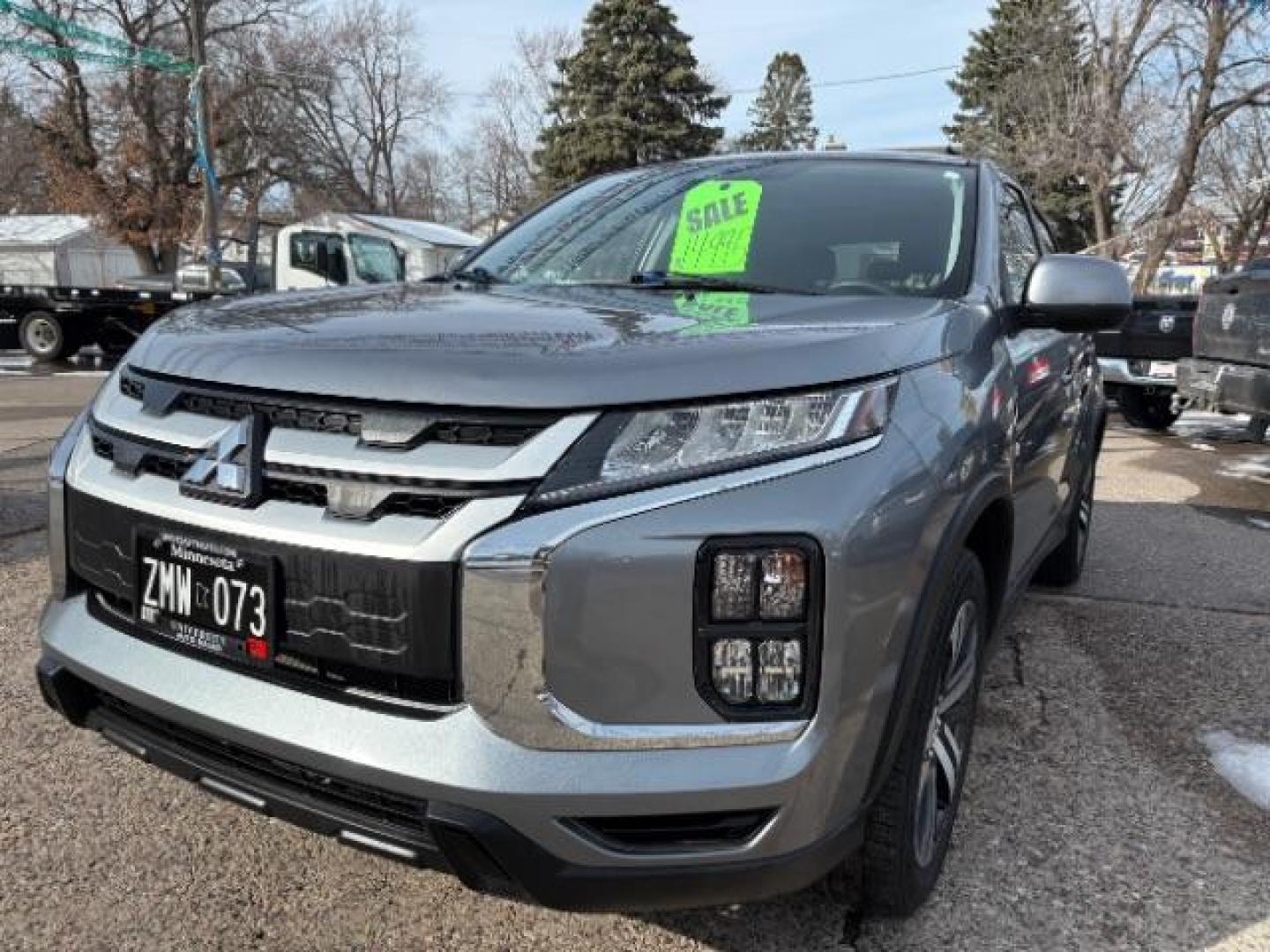 2022 Mercury Gray Metalli Mitsubishi Outlander Sport 2.0 ES CVT (JA4APUAU1NU) with an 2.0L L4 DOHC 16V engine, Continuously Variabl transmission, located at 745 S Robert St, St. Paul, MN, 55107, (651) 222-2991, 44.923389, -93.081215 - Photo#2
