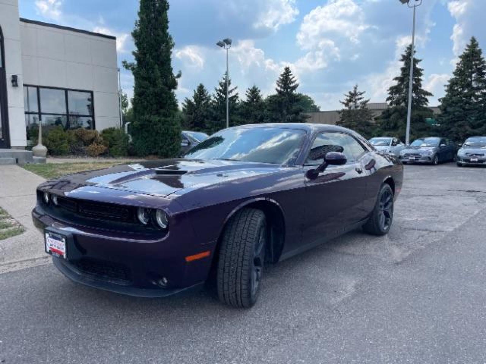 2020 PURPLE Dodge Challenger SXT (2C3CDZAG5LH) with an 3.6L V6 DOHC 24V engine, 8-Speed Automatic transmission, located at 745 S Robert St, St. Paul, MN, 55107, (651) 222-2991, 44.923389, -93.081215 - Photo #1