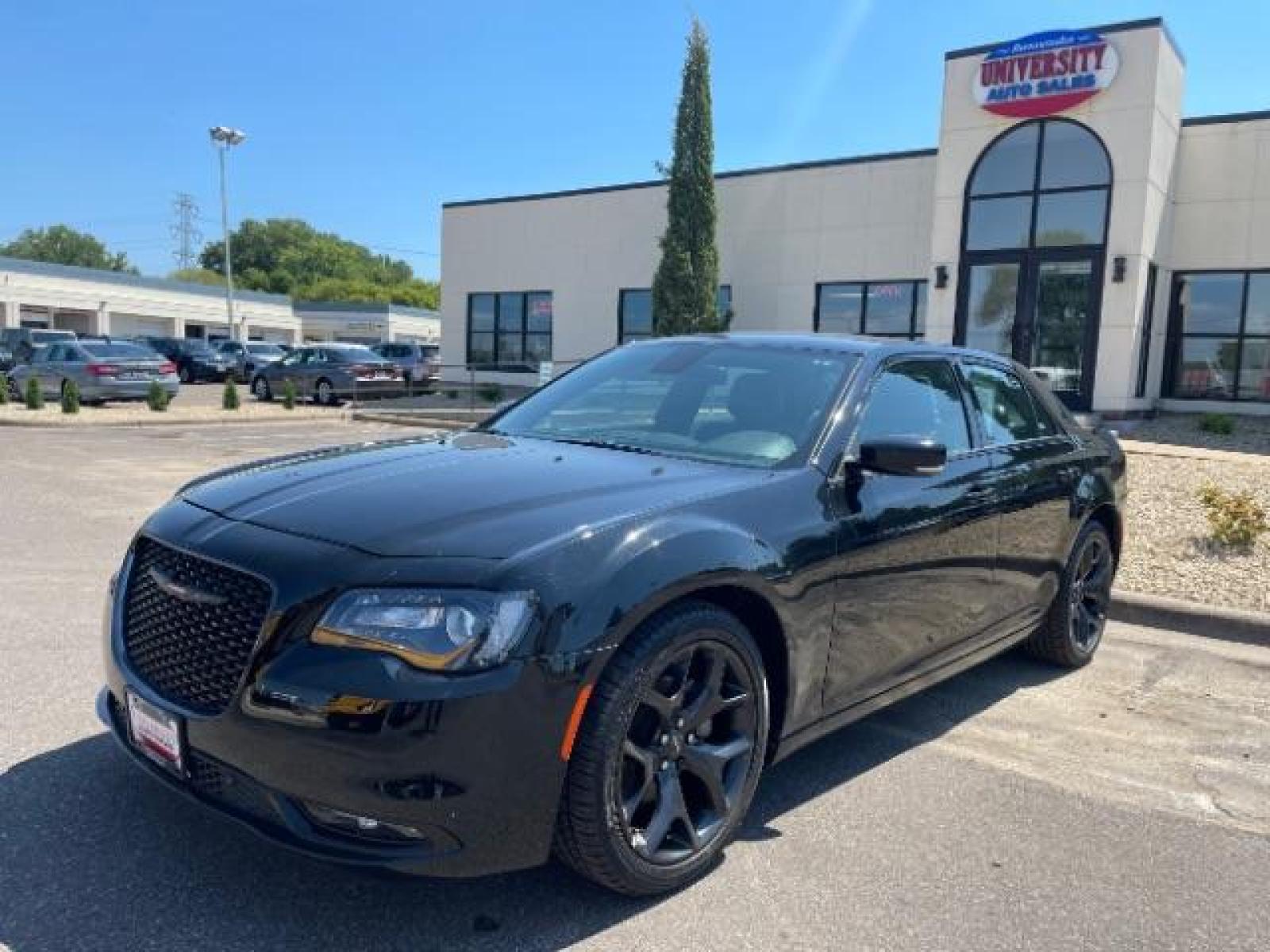 2021 Gloss Black Chrysler 300 S V6 RWD (2C3CCABG0MH) with an 3.6L V6 DOHC 24V engine, 8-Speed Automatic transmission, located at 745 S Robert St, St. Paul, MN, 55107, (651) 222-2991, 44.923389, -93.081215 - Photo #1