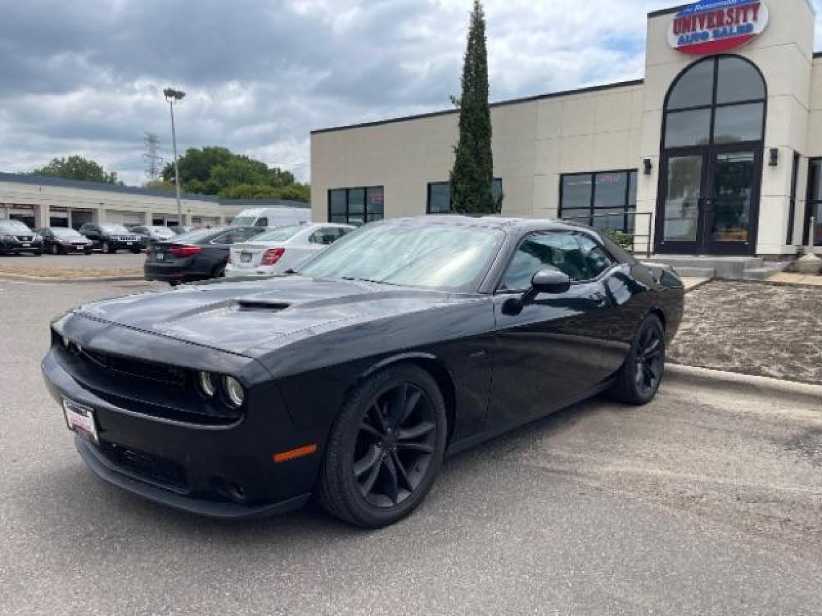 2017 Pitch Black Clear Coat Dodge Challenger R/T Plus (2C3CDZBT1HH) with an 5.7L V8 OHV 16V engine, 5-Speed Automatic transmission, located at 745 S Robert St, St. Paul, MN, 55107, (651) 222-2991, 44.923389, -93.081215 - Photo #1