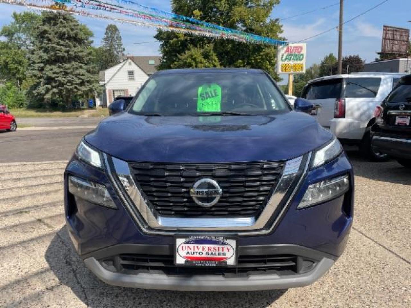 2021 Caspian Blue Metallic Nissan Rogue SV AWD (5N1AT3BB3MC) with an 2.5L L4 DOHC 16V engine, Continuously Variable Transmission transmission, located at 3301 W Hwy 13, Burnsville, MN, 55337, (952) 460-3200, 44.775333, -93.320808 - Photo#0