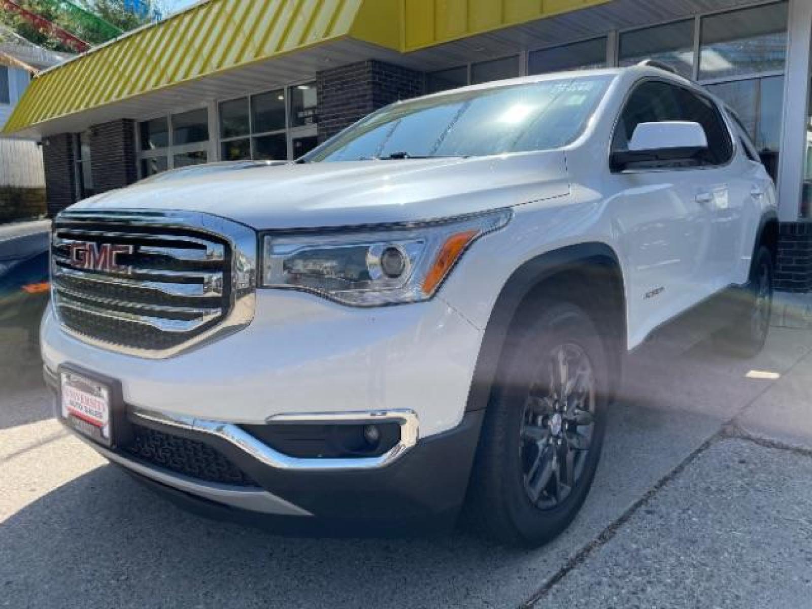 2018 Summit White GMC Acadia SLT-1 AWD (1GKKNULS4JZ) with an 3.6L V6 DOHC 24V engine, 6-Speed Automatic transmission, located at 745 S Robert St, St. Paul, MN, 55107, (651) 222-2991, 44.923389, -93.081215 - Photo #0