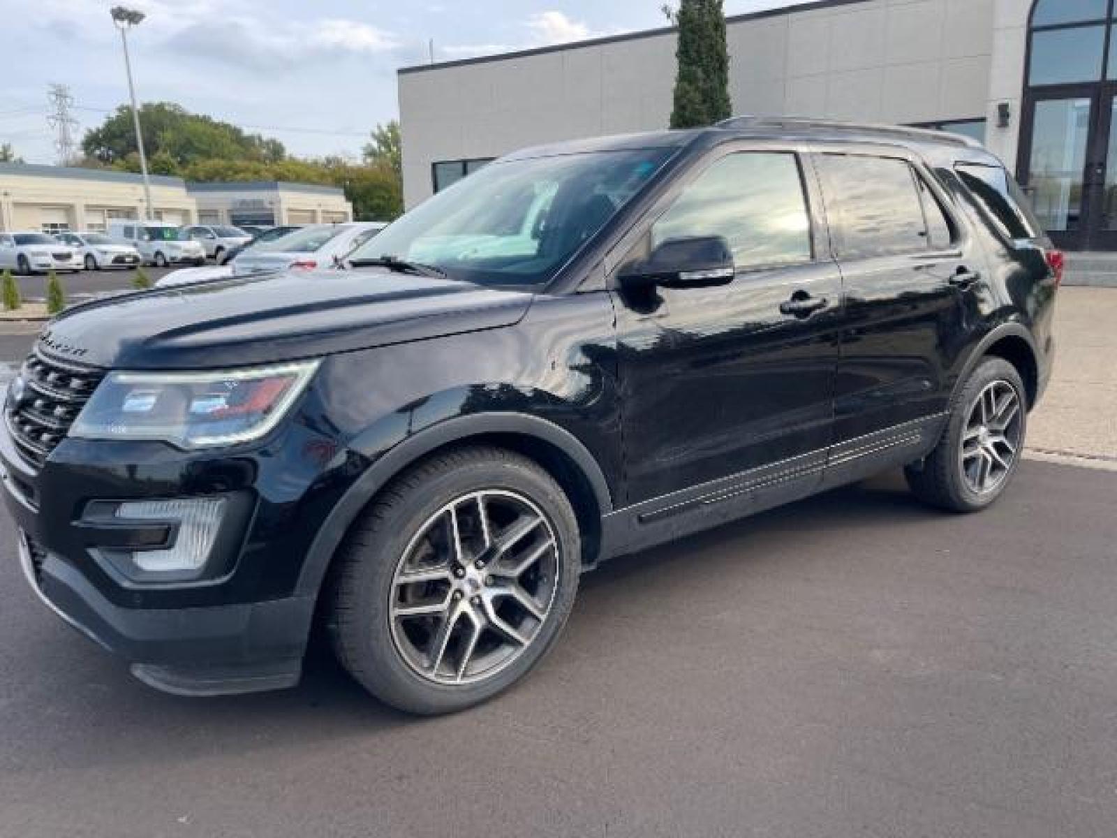 2017 Shadow Black Ford Explorer Sport 4WD (1FM5K8GT6HG) with an 3.5L V6 DOHC 24V engine, 6-Speed Automatic transmission, located at 3301 W Hwy 13, Burnsville, MN, 55337, (952) 460-3200, 44.775333, -93.320808 - Photo #1