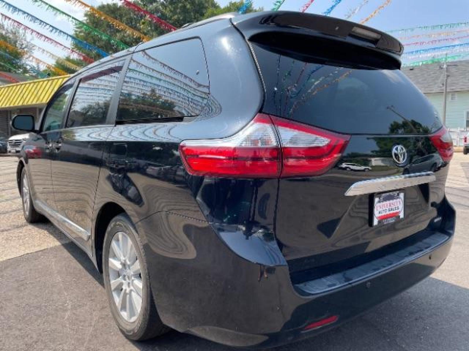 2017 Midnight Black Metallic Toyota Sienna Limited Premium 7-Passenger (5TDYZ3DC4HS) with an 3.5L V6 EFI DOHC 24V engine, 8-Speed Automatic transmission, located at 745 S Robert St, St. Paul, MN, 55107, (651) 222-2991, 44.923389, -93.081215 - Photo #3