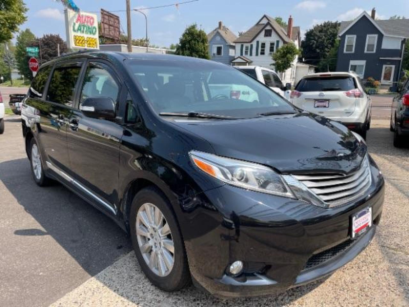 2017 Midnight Black Metallic Toyota Sienna Limited Premium 7-Passenger (5TDYZ3DC4HS) with an 3.5L V6 EFI DOHC 24V engine, 8-Speed Automatic transmission, located at 745 S Robert St, St. Paul, MN, 55107, (651) 222-2991, 44.923389, -93.081215 - Photo #7