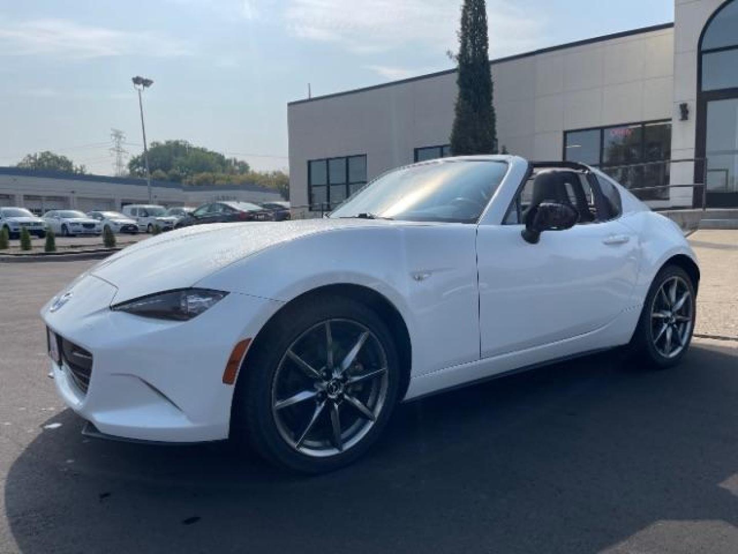 2021 Snowflake White Pearl Mica Mazda MX-5 Miata RF Grand Touring 6MT (JM1NDAM77M0) with an 2.0L L4 DOHC 16V engine, 6-speed automatic transmission, located at 745 S Robert St, St. Paul, MN, 55107, (651) 222-2991, 44.923389, -93.081215 - Photo#1