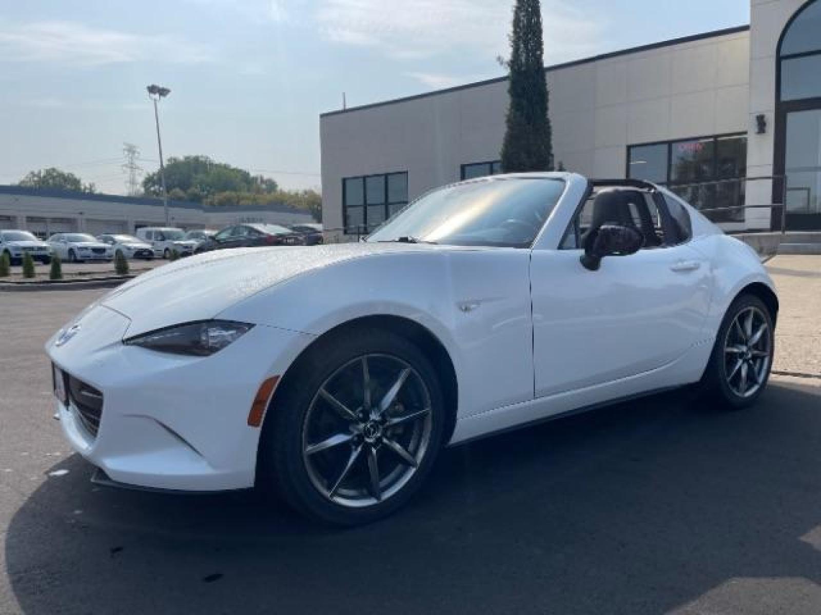 2021 Snowflake White Pearl Mica Mazda MX-5 Miata RF Grand Touring 6MT (JM1NDAM77M0) with an 2.0L L4 DOHC 16V engine, 6-Speed Manual transmission, located at 3301 W Hwy 13, Burnsville, MN, 55337, (952) 460-3200, 44.775333, -93.320808 - Photo #1