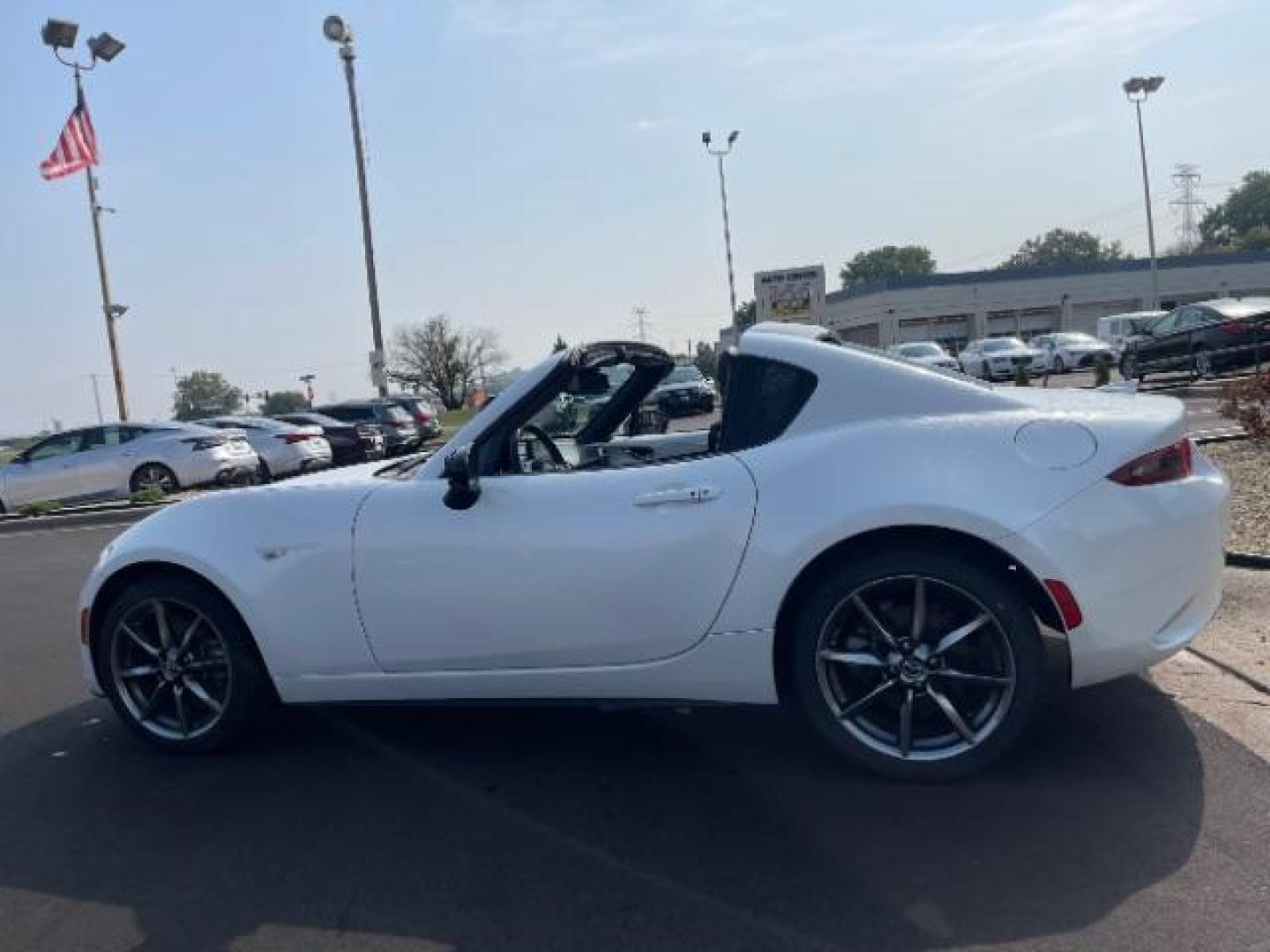 2021 Snowflake White Pearl Mica Mazda MX-5 Miata RF Grand Touring 6MT (JM1NDAM77M0) with an 2.0L L4 DOHC 16V engine, 6-speed automatic transmission, located at 745 S Robert St, St. Paul, MN, 55107, (651) 222-2991, 44.923389, -93.081215 - Photo#2