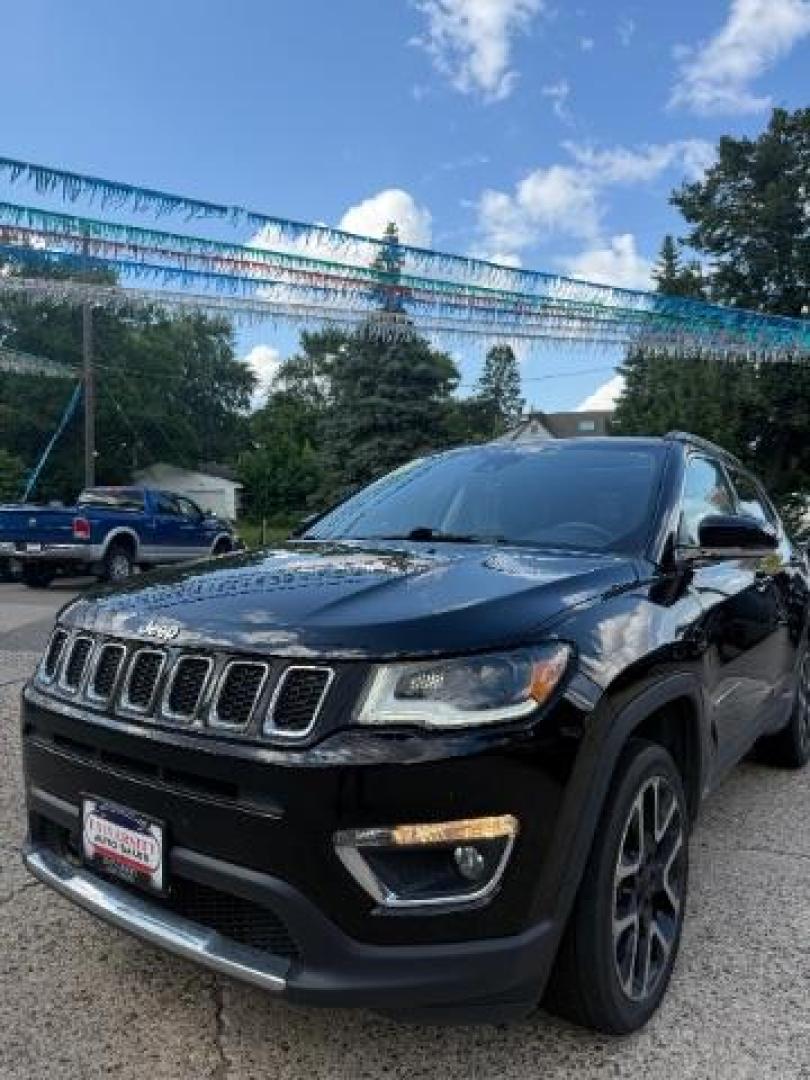2018 Diamond Black Crysta Jeep Compass Limited 4WD (3C4NJDCB8JT) with an 2.4L L4 DOHC 16V engine, Continuously Variabl transmission, located at 745 S Robert St, St. Paul, MN, 55107, (651) 222-2991, 44.923389, -93.081215 - Photo#0