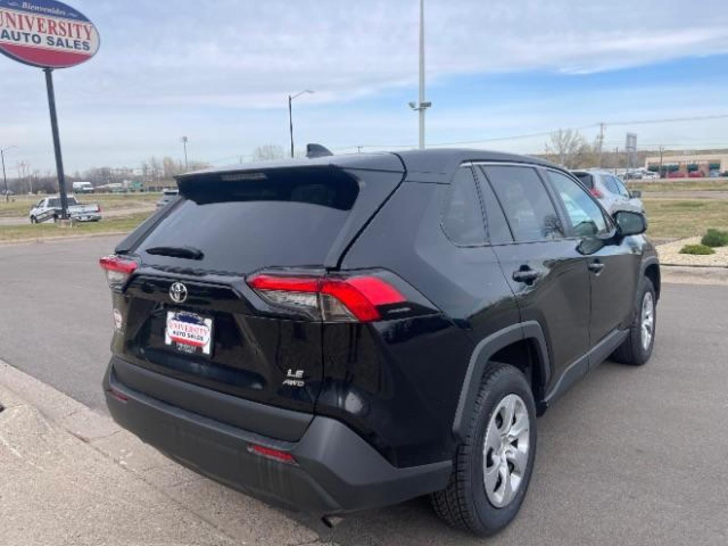 2022 Midnight Black Metal Toyota RAV4 LE AWD (2T3F1RFV0NW) with an 2.5L L4 DOHC 16V engine, 8-Speed Automatic transmission, located at 3301 W Hwy 13, Burnsville, MN, 55337, (952) 460-3200, 44.775333, -93.320808 - Photo#5