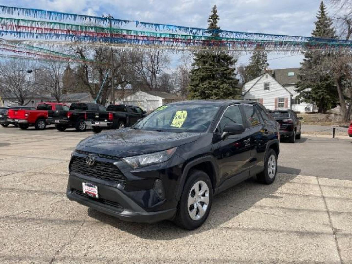 2022 Midnight Black Metal Toyota RAV4 LE AWD (2T3F1RFV0NW) with an 2.5L L4 DOHC 16V engine, 8-Speed Automatic transmission, located at 745 S Robert St, St. Paul, MN, 55107, (651) 222-2991, 44.923389, -93.081215 - Photo#0