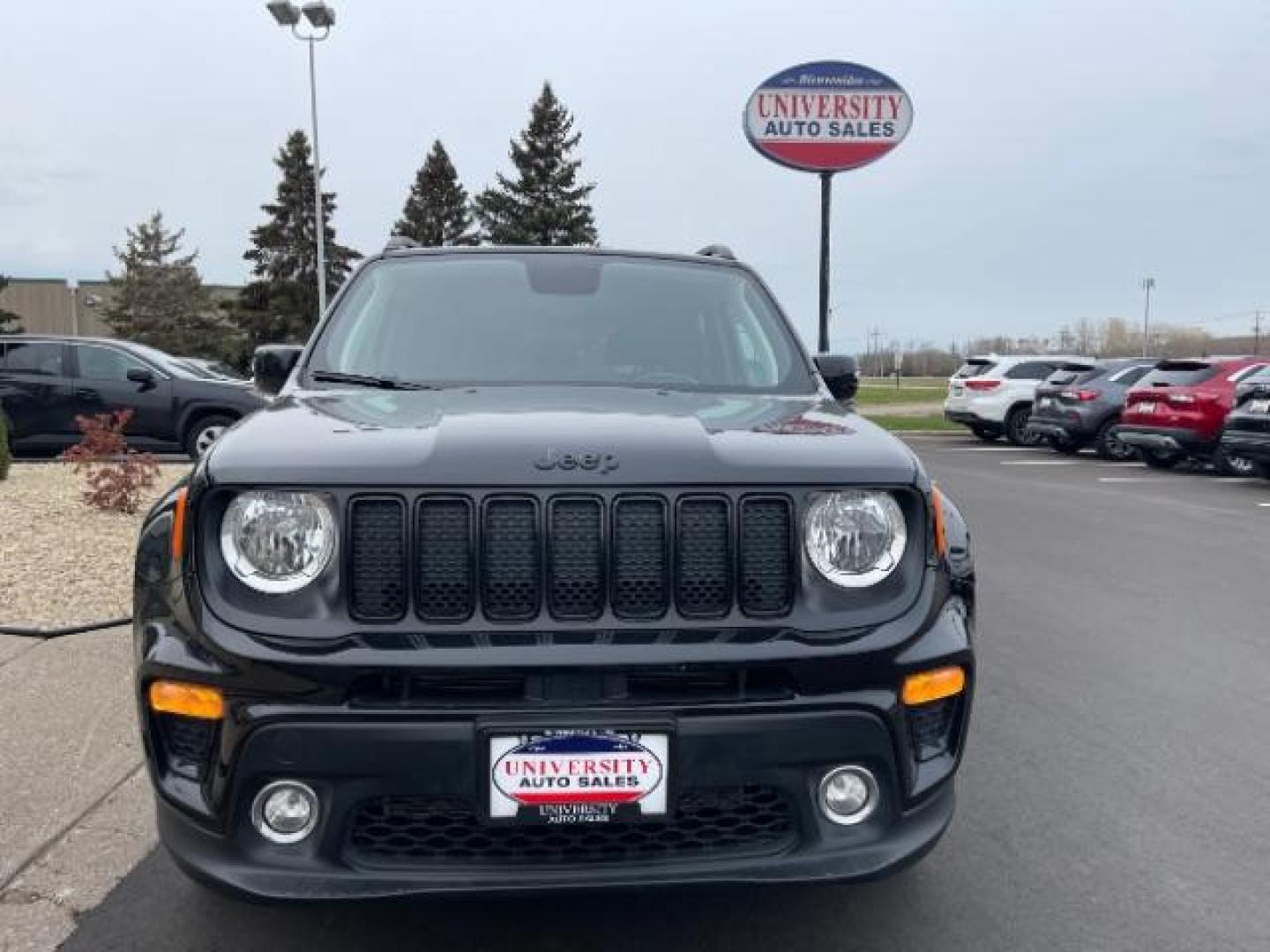 2020 Black Clear Coat Jeep Renegade SPORT UTILITY 4-DR (ZACNJBBB4LP) with an 2.4L L4 DOHC 16V engine, 9-Speed Automatic transmission, located at 745 S Robert St, St. Paul, MN, 55107, (651) 222-2991, 44.923389, -93.081215 - Photo#0