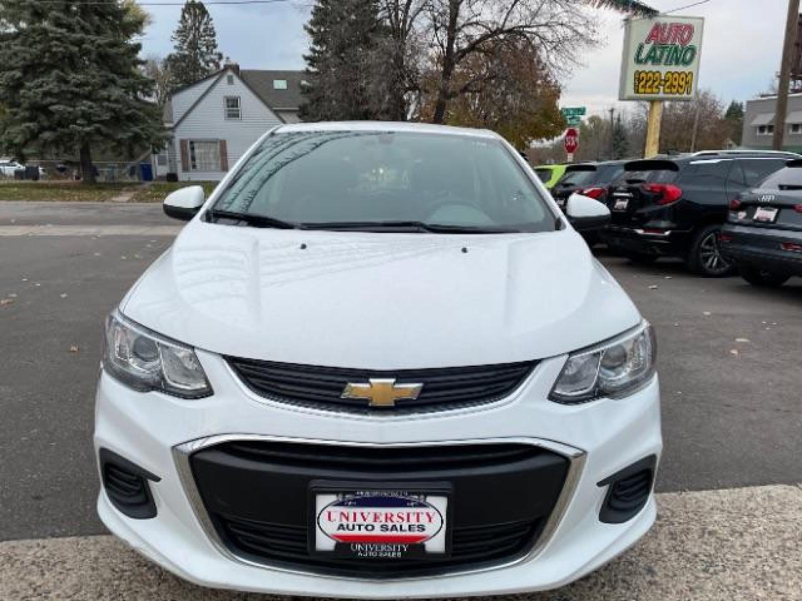 2017 WHITE Chevrolet Sonic FL Auto Hatchback (1G1JG6SH2H4) with an 1.8L L4 DOHC 24V engine, 6-Speed Automatic transmission, located at 745 S Robert St, St. Paul, MN, 55107, (651) 222-2991, 44.923389, -93.081215 - Photo #0