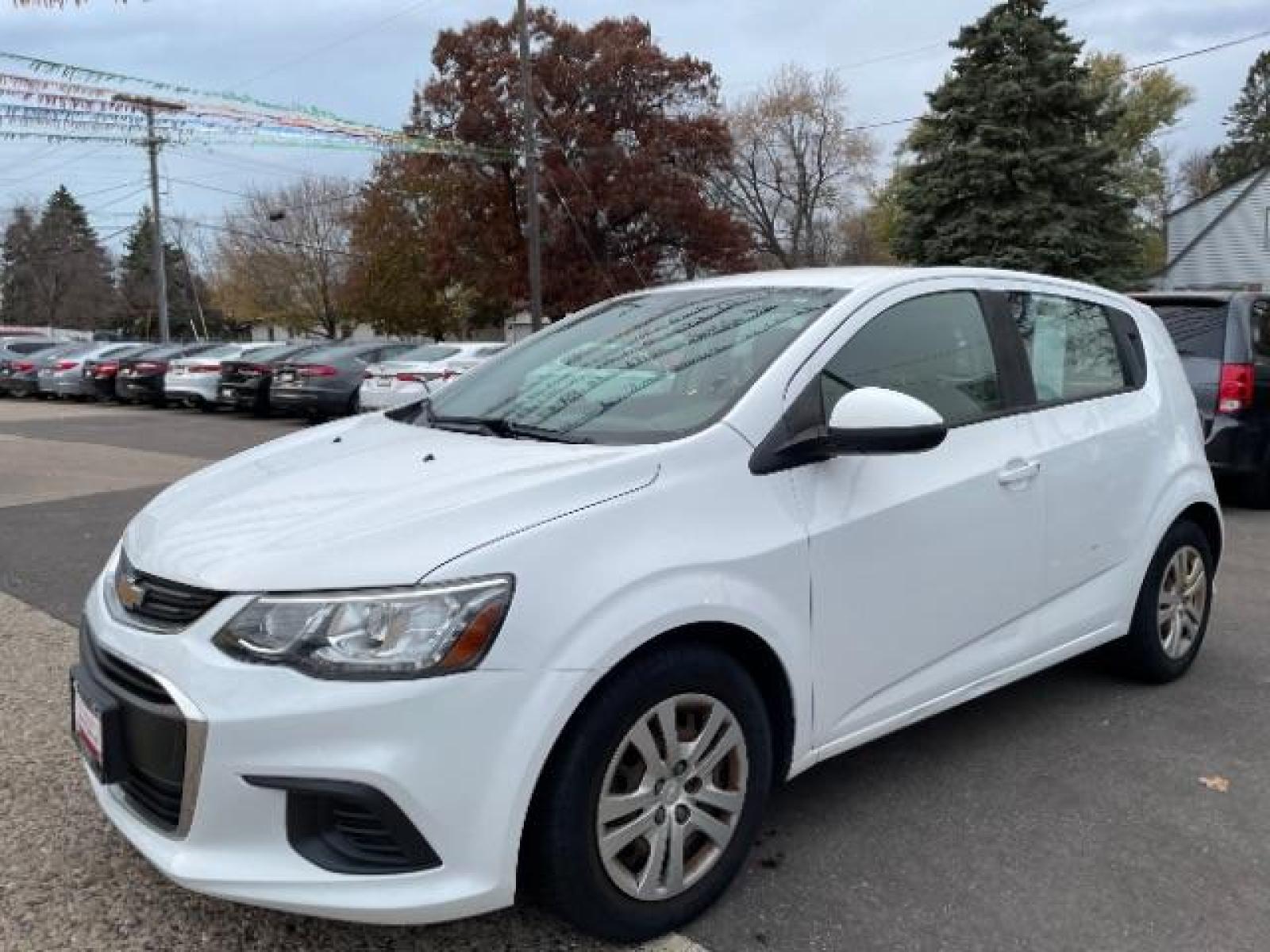 2017 WHITE Chevrolet Sonic FL Auto Hatchback (1G1JG6SH2H4) with an 1.8L L4 DOHC 24V engine, 6-Speed Automatic transmission, located at 745 S Robert St, St. Paul, MN, 55107, (651) 222-2991, 44.923389, -93.081215 - Photo #1