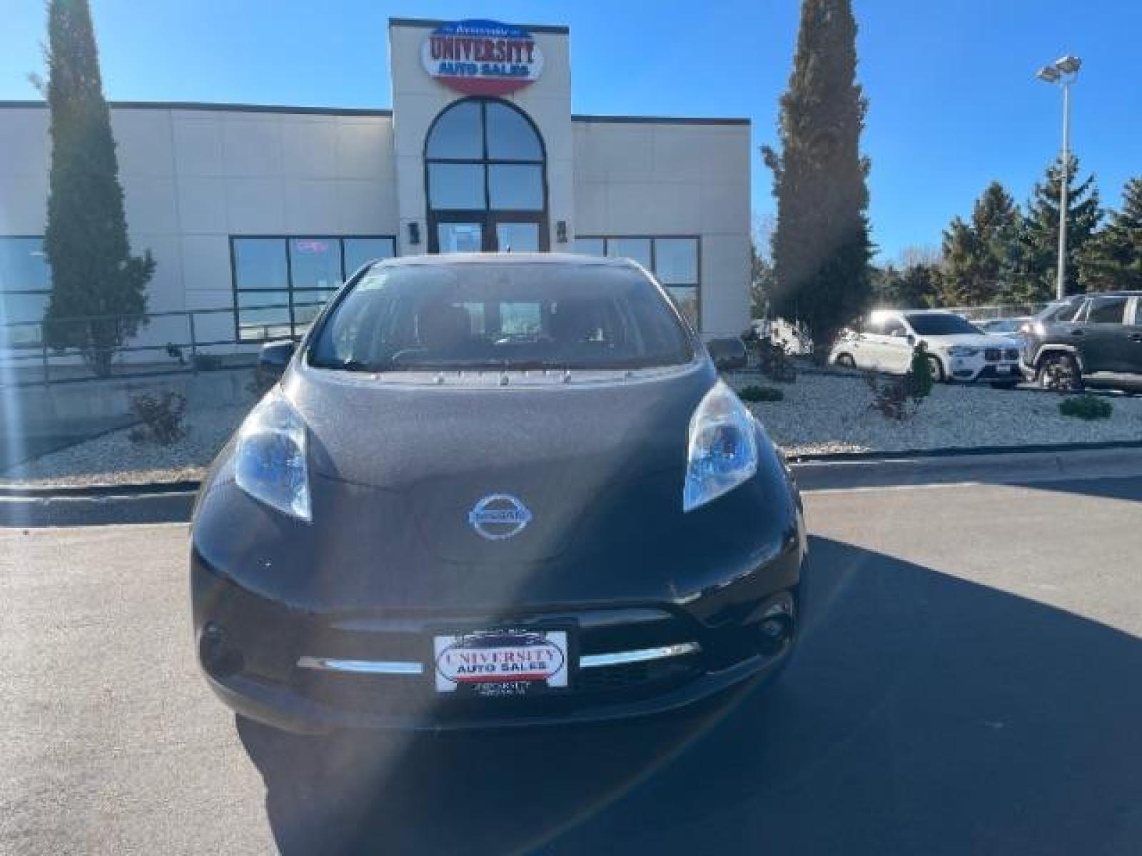 2013 Super Black Nissan LEAF S (1N4AZ0CP8DC) with an ELECTRIC engine, Continuously Variable Transmission transmission, located at 745 S Robert St, St. Paul, MN, 55107, (651) 222-2991, 44.923389, -93.081215 - Photo #0