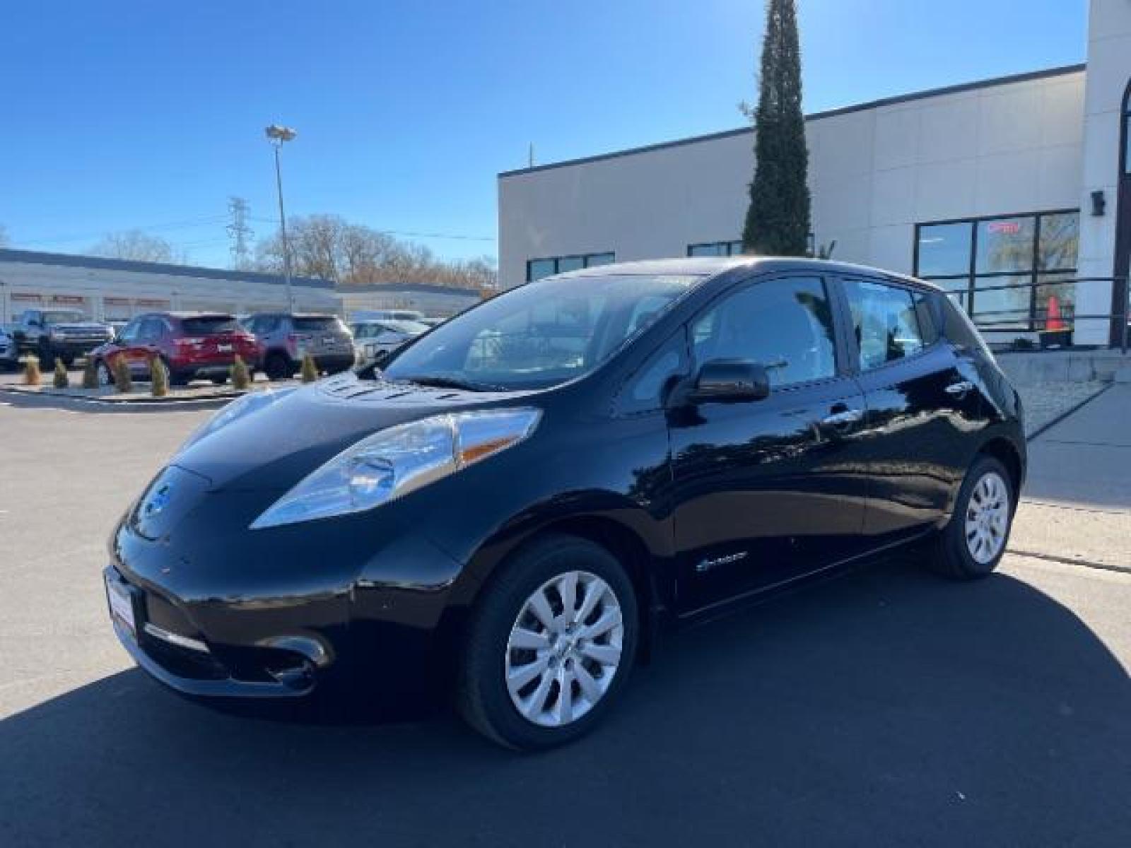 2013 Super Black Nissan LEAF S (1N4AZ0CP8DC) with an ELECTRIC engine, Continuously Variable Transmission transmission, located at 745 S Robert St, St. Paul, MN, 55107, (651) 222-2991, 44.923389, -93.081215 - Photo #1