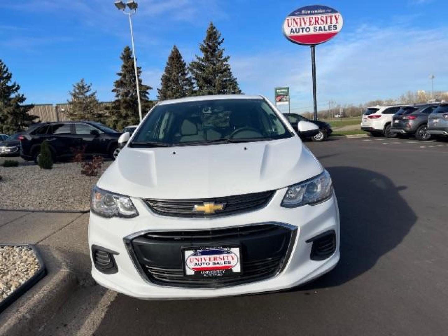 2017 WHITE Chevrolet Sonic FL Auto Hatchback (1G1JG6SH9H4) with an 1.8L L4 DOHC 24V engine, 6-Speed Automatic transmission, located at 3301 W Hwy 13, Burnsville, MN, 55337, (952) 460-3200, 44.775333, -93.320808 - Photo#0