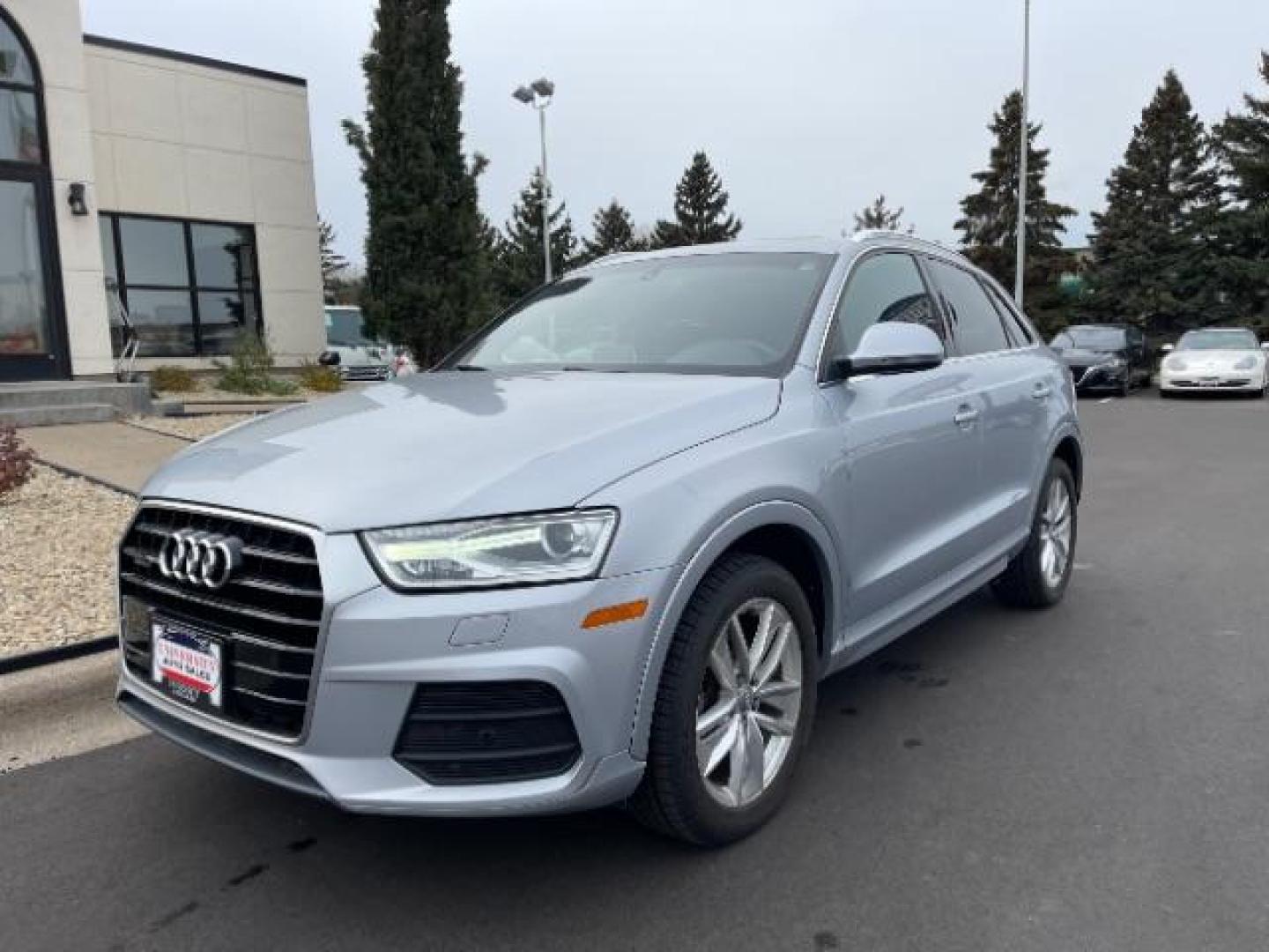 2016 Cuvee Silver Metallic Audi Q3 2.0T quattro Premium Plus (WA1EFCFS8GR) with an 2.0L L4 DOHC 24V engine, 6-Speed Automatic transmission, located at 745 S Robert St, St. Paul, MN, 55107, (651) 222-2991, 44.923389, -93.081215 - Photo#1