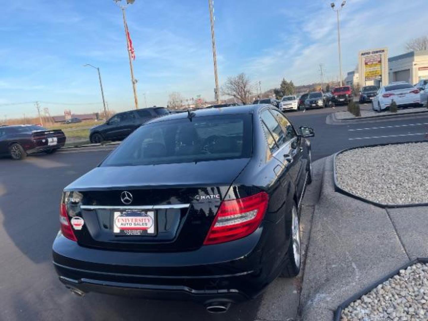 2013 Black Mercedes-Benz C-Class C300 4MATIC Sport Sedan (WDDGF8ABXDA) with an 3.5L V6 DOHC 16V engine, 7-Speed Automatic transmission, located at 745 S Robert St, St. Paul, MN, 55107, (651) 222-2991, 44.923389, -93.081215 - Photo#4