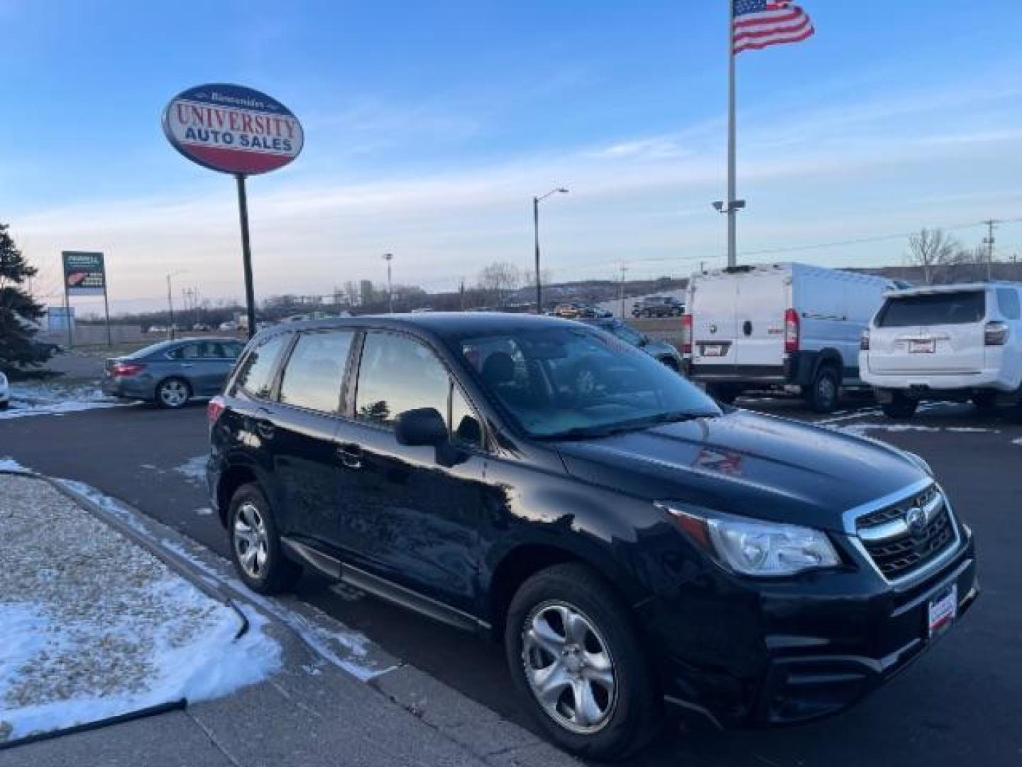 2018 Crystal Black Silica Subaru Forester 2.5i PZEV CVT (JF2SJAAC9JH) with an 2.5L H4 SOHC 16V engine, Continuously Variable Transmission transmission, located at 745 S Robert St, St. Paul, MN, 55107, (651) 222-2991, 44.923389, -93.081215 - Photo#7