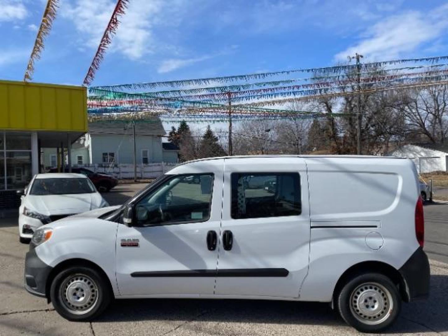 2015 Bright White RAM ProMaster City Tradesman (ZFBERFAT3F6) with an 2.4L L4 engine, 9-Speed Automatic transmission, located at 745 S Robert St, St. Paul, MN, 55107, (651) 222-2991, 44.923389, -93.081215 - Photo#1