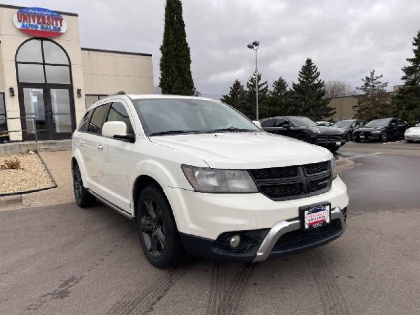 2018 Vice White Dodge Journey Crossroad AWD (3C4PDDGG3JT) with an 3.6L V6 DOHC 24V engine, 6-Speed Automatic transmission, located at 3301 W Hwy 13, Burnsville, MN, 55337, (952) 460-3200, 44.775333, -93.320808 - Photo#0