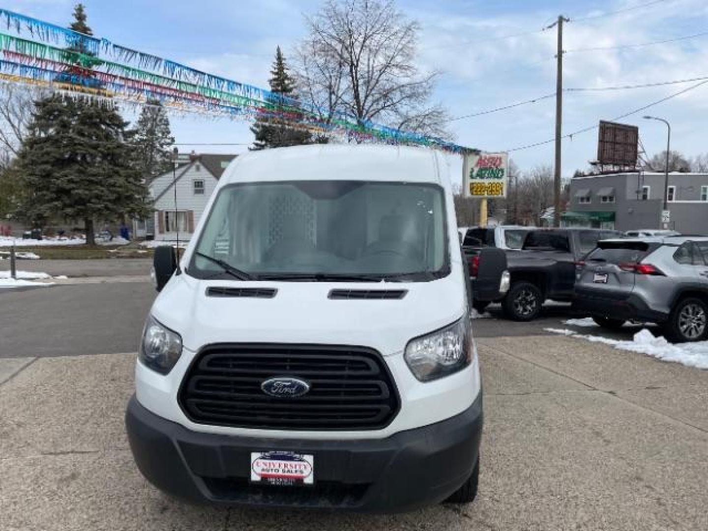 2019 WHITE Ford Transit 150 Van Med. Roof w/Sliding Pass. 148-in. WB (1FTYE2CM2KK) with an 3.7L V6 DOHC 24V engine, 6-Speed Automatic transmission, located at 3301 W Hwy 13, Burnsville, MN, 55337, (952) 460-3200, 44.775333, -93.320808 - Photo#0