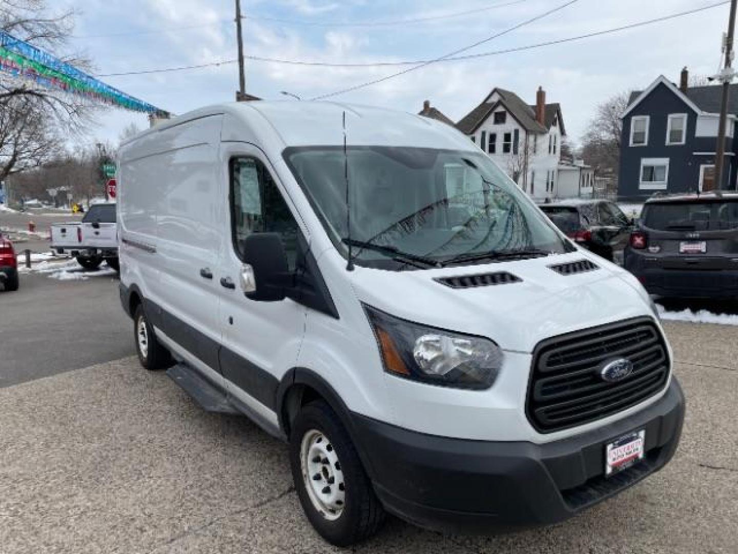 2019 WHITE Ford Transit 150 Van Med. Roof w/Sliding Pass. 148-in. WB (1FTYE2CM2KK) with an 3.7L V6 DOHC 24V engine, 6-Speed Automatic transmission, located at 3301 W Hwy 13, Burnsville, MN, 55337, (952) 460-3200, 44.775333, -93.320808 - Photo#4