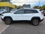 2020 Bright White Clear C Jeep Cherokee Trailhawk 4WD (1C4PJMBXXLD) with an 3.2L V6 DOHC 24V engine, 9-Speed Automatic transmission, located at 745 S Robert St, St. Paul, MN, 55107, (651) 222-2991, 44.923389, -93.081215- Photo#3