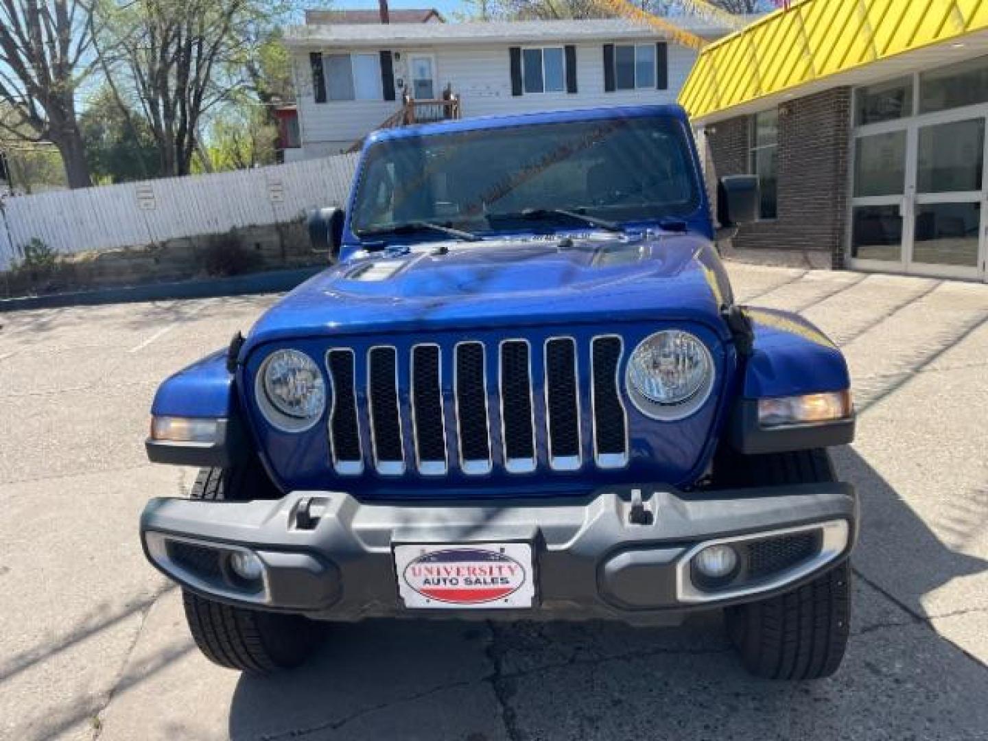 2019 BLUE Jeep Wrangler Unlimited Sahara (1C4HJXEGXKW) with an 3.6L V6 DOHC 24V FFV engine, 6-Speed Manual transmission, located at 3301 W Hwy 13, Burnsville, MN, 55337, (952) 460-3200, 44.775333, -93.320808 - Photo#1