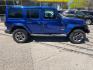 2019 BLUE Jeep Wrangler Unlimited Sahara (1C4HJXEGXKW) with an 3.6L V6 DOHC 24V FFV engine, 6-Speed Manual transmission, located at 3301 W Hwy 13, Burnsville, MN, 55337, (952) 460-3200, 44.775333, -93.320808 - Photo#3