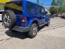 2019 BLUE Jeep Wrangler Unlimited Sahara (1C4HJXEGXKW) with an 3.6L V6 DOHC 24V FFV engine, 6-Speed Manual transmission, located at 3301 W Hwy 13, Burnsville, MN, 55337, (952) 460-3200, 44.775333, -93.320808 - Photo#4