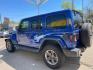 2019 BLUE Jeep Wrangler Unlimited Sahara (1C4HJXEGXKW) with an 3.6L V6 DOHC 24V FFV engine, 6-Speed Manual transmission, located at 3301 W Hwy 13, Burnsville, MN, 55337, (952) 460-3200, 44.775333, -93.320808 - Photo#6