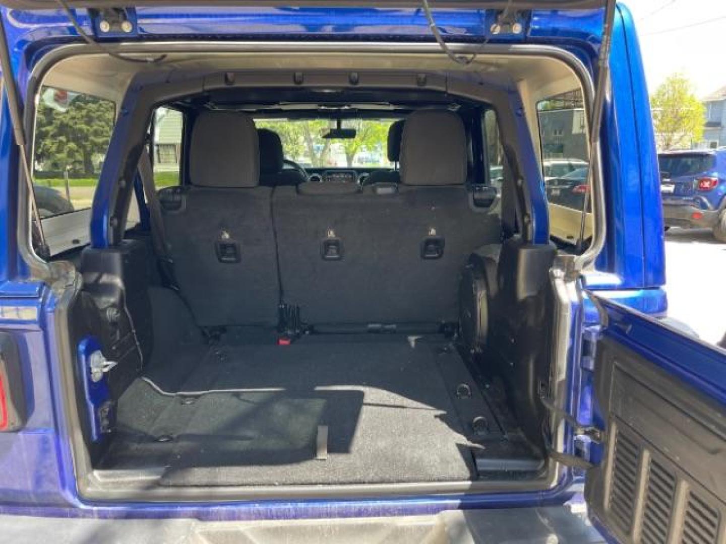 2019 BLUE Jeep Wrangler Unlimited Sahara (1C4HJXEGXKW) with an 3.6L V6 DOHC 24V FFV engine, 6-Speed Manual transmission, located at 3301 W Hwy 13, Burnsville, MN, 55337, (952) 460-3200, 44.775333, -93.320808 - Photo#8