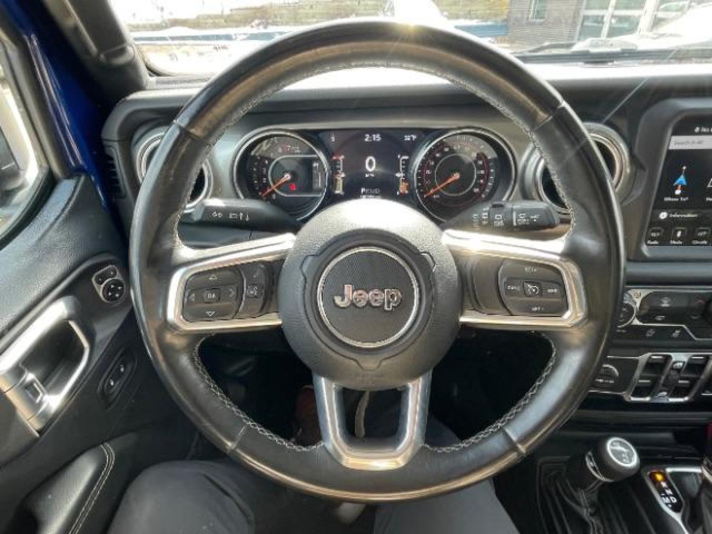 2019 BLUE Jeep Wrangler Unlimited Sahara (1C4HJXEGXKW) with an 3.6L V6 DOHC 24V FFV engine, 6-Speed Manual transmission, located at 745 S Robert St, St. Paul, MN, 55107, (651) 222-2991, 44.923389, -93.081215 - Photo#11