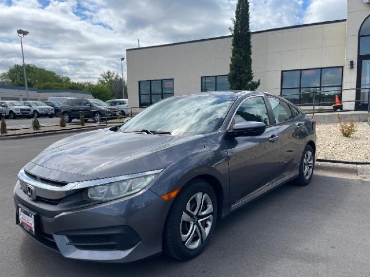 2016 GRAY Honda Civic LX Sedan 6MT (19XFC2E56GE) with an 2.0L L4 DOHC 16V engine, 6-Speed Manual transmission, located at 3301 W Hwy 13, Burnsville, MN, 55337, (952) 460-3200, 44.775333, -93.320808 - Photo#3