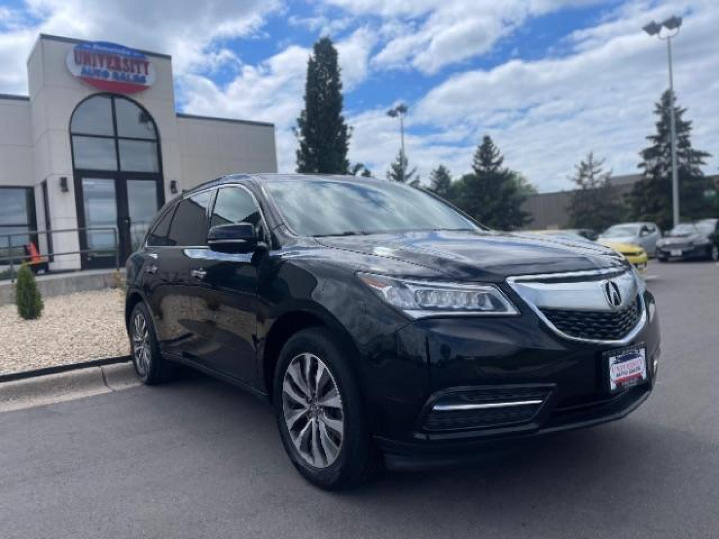 2014 Crystal Black Pearl Acura MDX SH-AWD 6-Spd AT w/Tech Package (5FRYD4H46EB) with an 3.5L V6 SOHC 24V engine, 6-Speed Automatic transmission, located at 745 S Robert St, St. Paul, MN, 55107, (651) 222-2991, 44.923389, -93.081215 - Photo#0