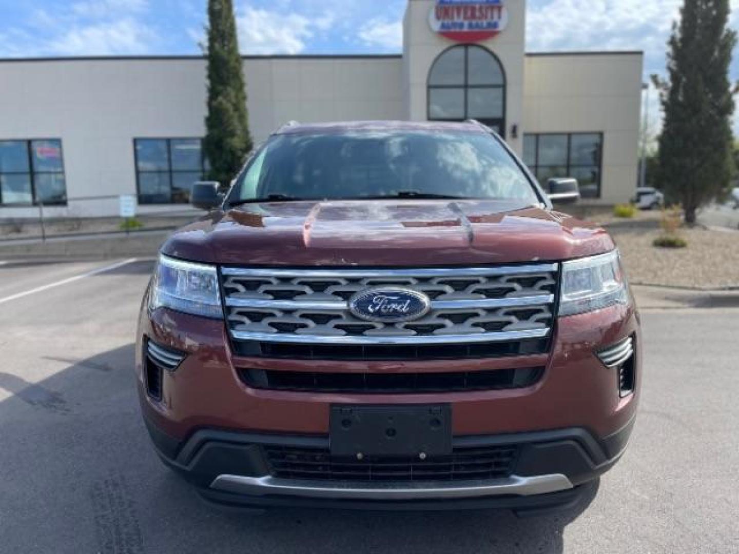 2018 Ruby Red Metallic Tinted Clearcoat Ford Explorer XLT FWD (1FM5K7DH4JG) with an 2.3L L4 DOHC 16V engine, 6-Speed Automatic transmission, located at 745 S Robert St, St. Paul, MN, 55107, (651) 222-2991, 44.923389, -93.081215 - Photo#2