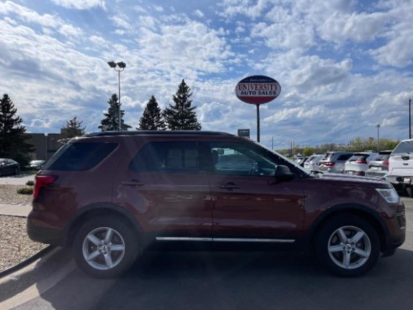 2018 Ruby Red Metallic Tinted Clearcoat Ford Explorer XLT FWD (1FM5K7DH4JG) with an 2.3L L4 DOHC 16V engine, 6-Speed Automatic transmission, located at 745 S Robert St, St. Paul, MN, 55107, (651) 222-2991, 44.923389, -93.081215 - Photo#5