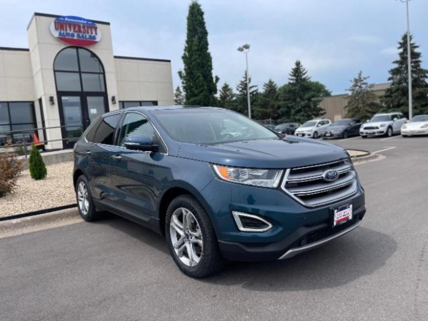 2016 Too Good To Be Blue Metallic Ford Edge Titanium AWD (2FMPK4K9XGB) with an 2.0L L4 DOHC 16V engine, 6-Speed Automatic transmission, located at 3301 W Hwy 13, Burnsville, MN, 55337, (952) 460-3200, 44.775333, -93.320808 - Photo#0