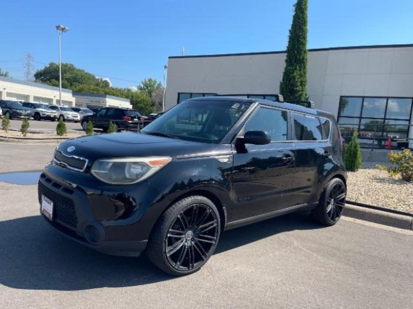 2014 Shadow Black Kia Soul Base (KNDJN2A26E7) with an 1.6L L4 DOHC 16V engine, located at 745 S Robert St, St. Paul, MN, 55107, (651) 222-2991, 44.923389, -93.081215 - Photo#7