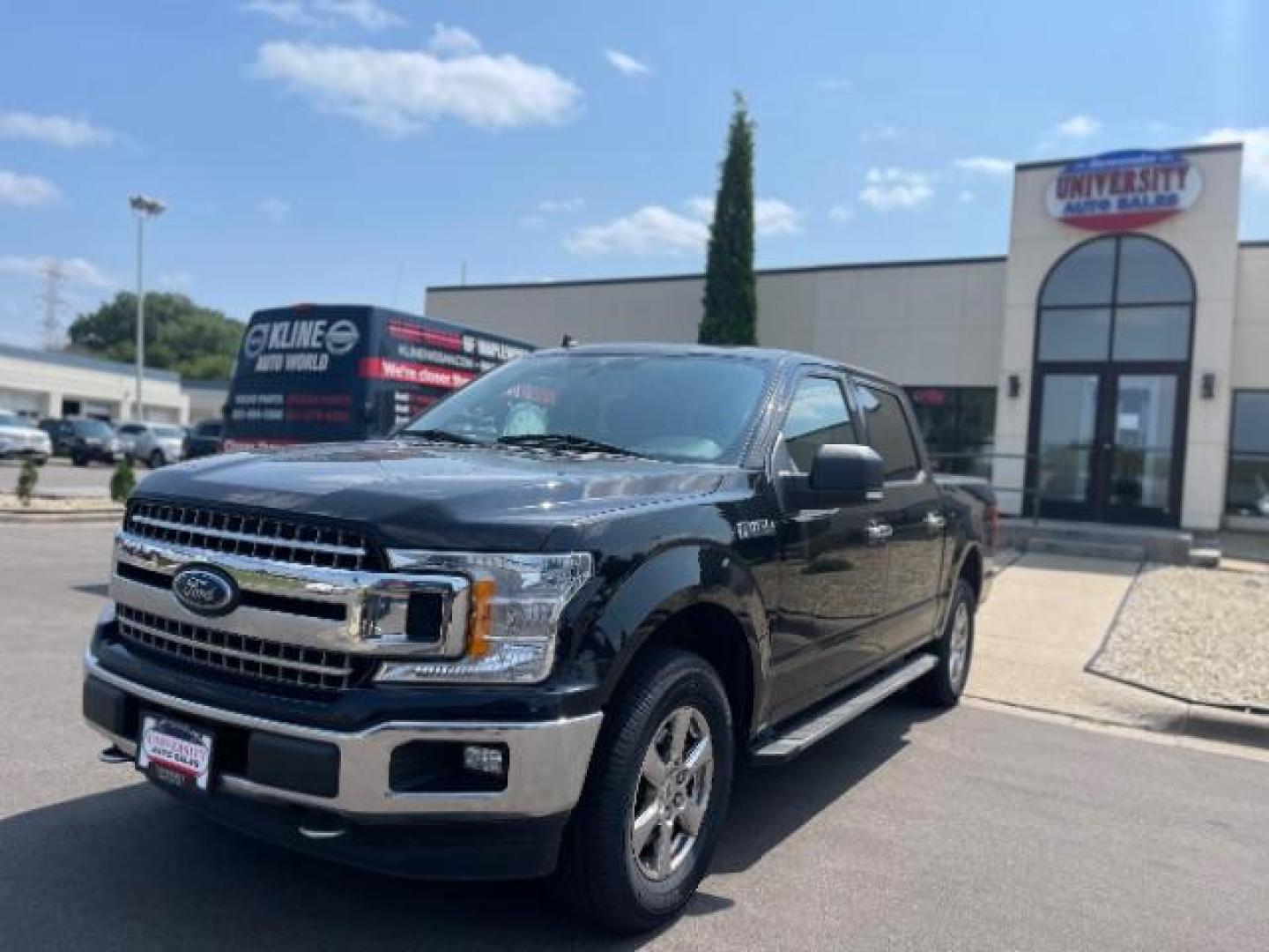 2020 Agate Black Ford F-150 XLT SuperCrew 5.5-ft. Bed 4WD (1FTEW1EP8LF) with an 2.7L V6 DOHC 24V engine, 6-Speed Automatic transmission, located at 745 S Robert St, St. Paul, MN, 55107, (651) 222-2991, 44.923389, -93.081215 - Photo#2