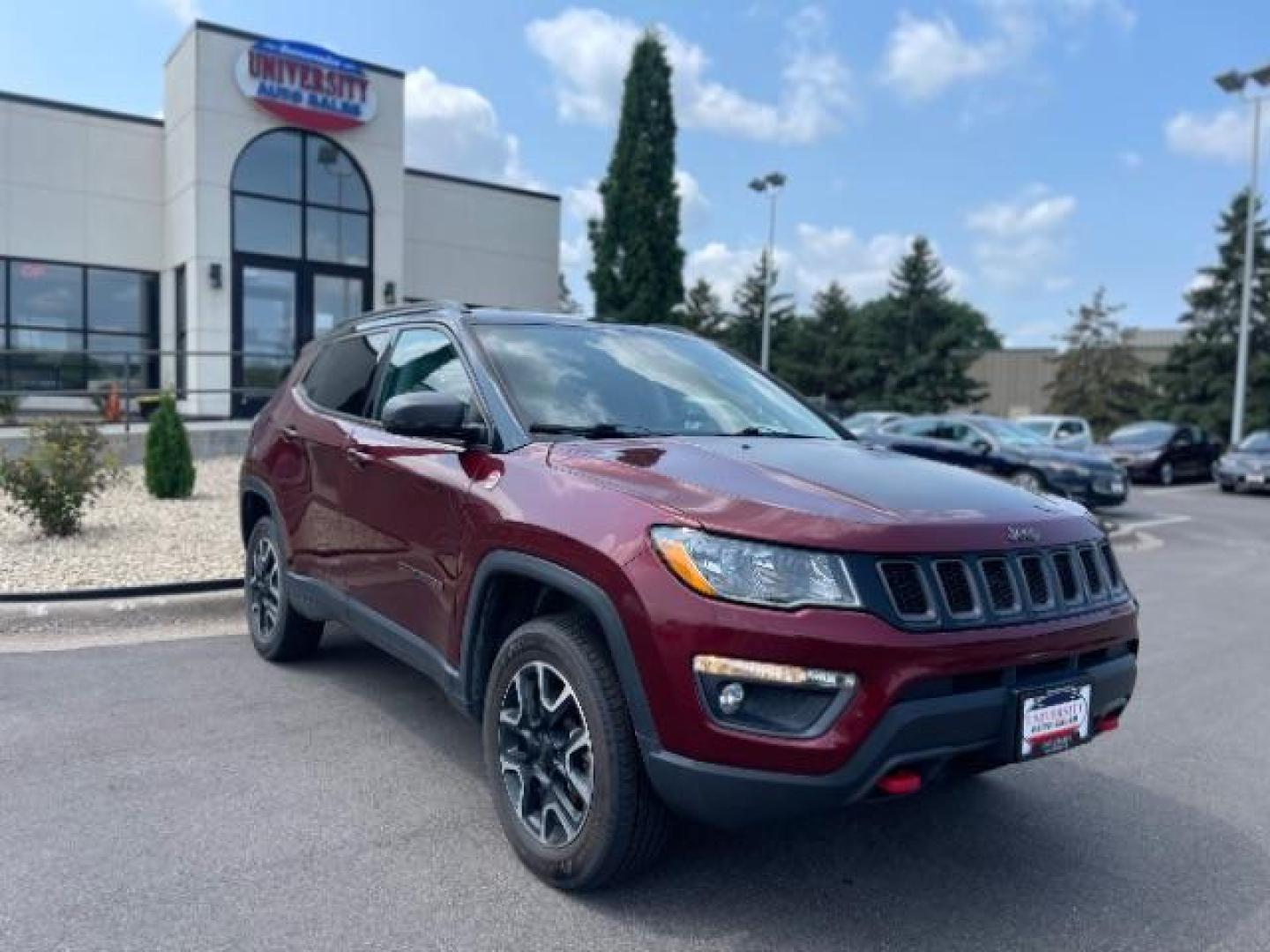 2021 Red Jeep Compass Trailhawk 4WD (3C4NJDDB3MT) with an 2.4L L4 DOHC 16V engine, 9-Speed Automatic transmission, located at 3301 W Hwy 13, Burnsville, MN, 55337, (952) 460-3200, 44.775333, -93.320808 - Photo#0