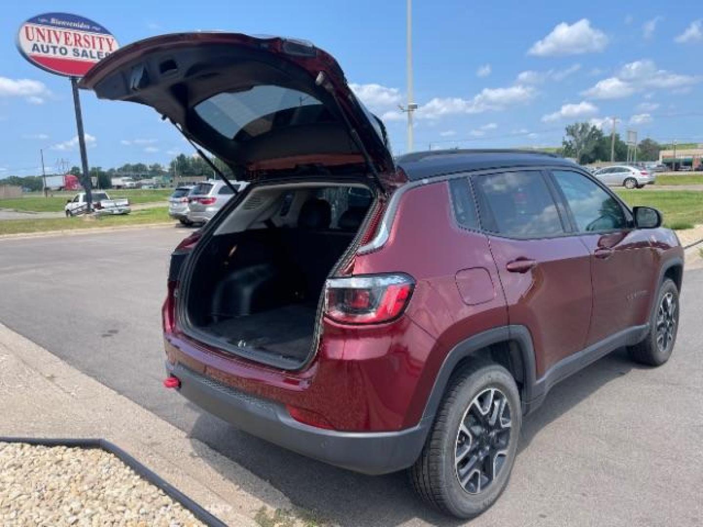 2021 Red Jeep Compass Trailhawk 4WD (3C4NJDDB3MT) with an 2.4L L4 DOHC 16V engine, 9-Speed Automatic transmission, located at 3301 W Hwy 13, Burnsville, MN, 55337, (952) 460-3200, 44.775333, -93.320808 - Photo#3